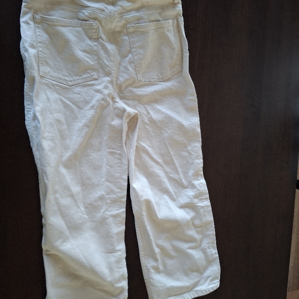 Sezane Manu Trousers Sz 10 in Ecru - Picture 2 of 3